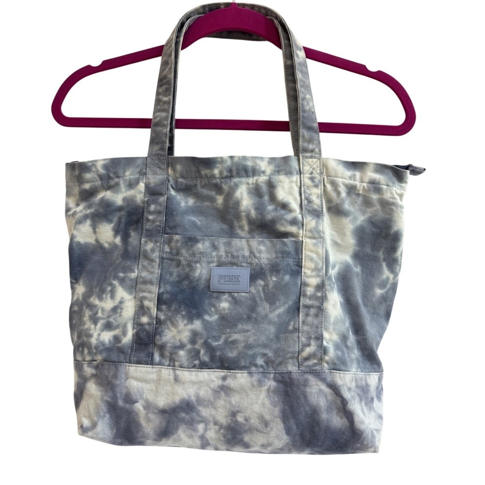 PINK Victoria's Secret Tie Dye Canvas Tote Bag‎ Purse Handbag Travel Shoulder
